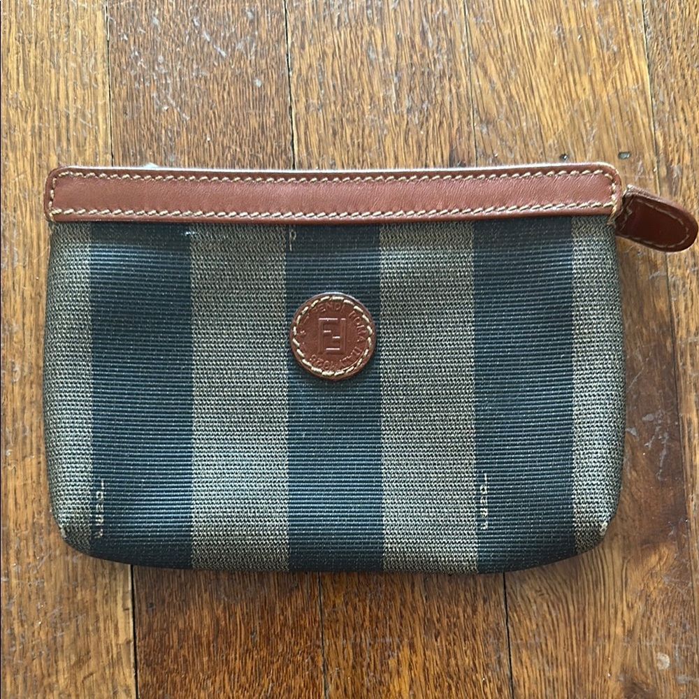 Fendi Zucca Zuccino Penguin cosmetic case